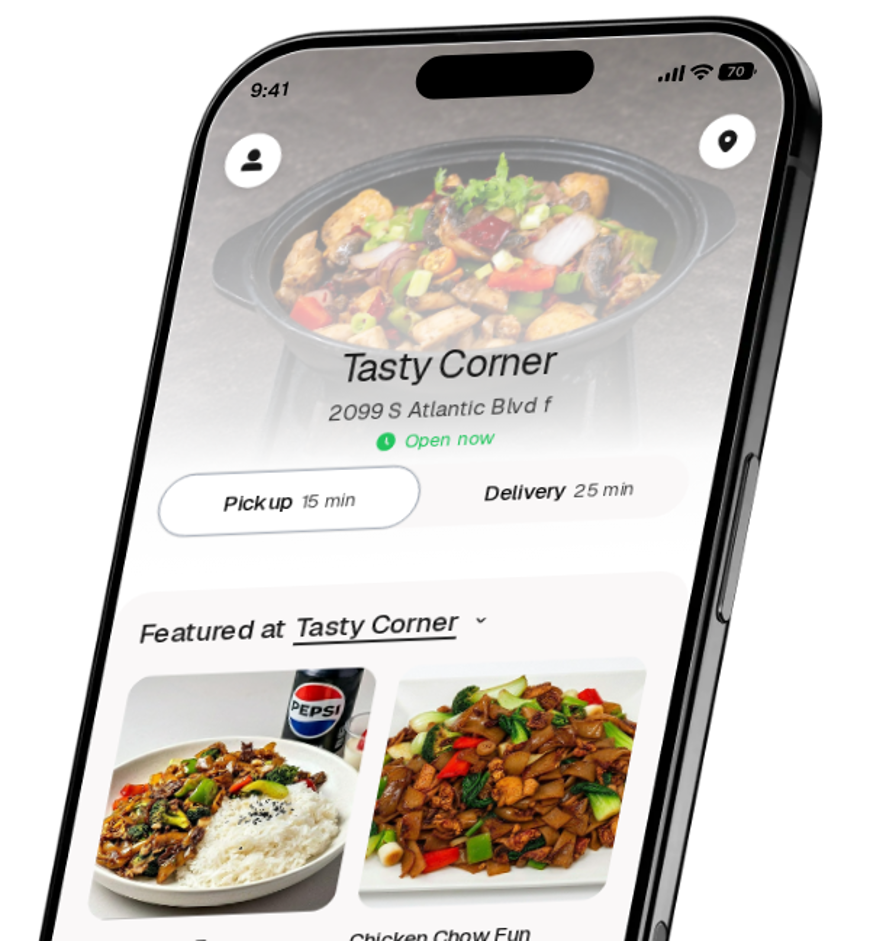 Tasty Corner app preview
